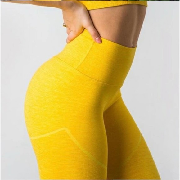 Alphalete Revival Leggings High Rise Yellow Size XS - Picture 6 of 10